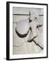 Metope with Relief Depicting Warrior, 490 BC, from Paestum, 5th Century BC-null-Framed Giclee Print