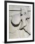 Metope with Relief Depicting Warrior, 490 BC, from Paestum, 5th Century BC-null-Framed Giclee Print