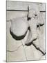 Metope with Relief Depicting Warrior, 490 BC, from Paestum, 5th Century BC-null-Mounted Giclee Print