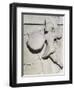 Metope with Relief Depicting Warrior, 490 BC, from Paestum, 5th Century BC-null-Framed Giclee Print