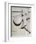 Metope with Relief Depicting Warrior, 490 BC, from Paestum, 5th Century BC-null-Framed Giclee Print