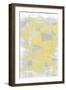 Metric Pantone Yellow-Denise Brown-Framed Art Print