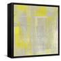 Metric Square 1-Denise Brown-Framed Stretched Canvas