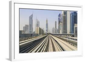 Metro, Dubai, United Arab Emirates-Fraser Hall-Framed Photographic Print