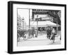 Metro Entrance and Restaurant-null-Framed Photographic Print