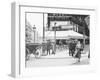 Metro Entrance and Restaurant-null-Framed Photographic Print