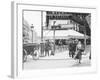 Metro Entrance and Restaurant-null-Framed Photographic Print