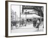 Metro Entrance and Restaurant-null-Framed Photographic Print