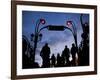 Metro Entrance, Montmartre, Paris, France-Neil Farrin-Framed Photographic Print