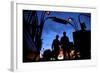 Metro Entrance, Montmartre, with Moulin Rouge in the Background, Paris, France, Europe-Neil Farrin-Framed Photographic Print