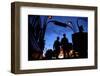 Metro Entrance, Montmartre, with Moulin Rouge in the Background, Paris, France, Europe-Neil Farrin-Framed Photographic Print