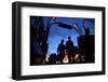 Metro Entrance, Montmartre, with Moulin Rouge in the Background, Paris, France, Europe-Neil Farrin-Framed Photographic Print