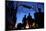 Metro Entrance, Montmartre, with Moulin Rouge in the Background, Paris, France, Europe-Neil Farrin-Mounted Photographic Print