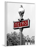 Metro in Paris (Red) Border-Emily Navas-Framed Photographic Print