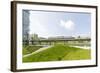 Metro, Local Transport, Orestad, Island Amager, Copenhagen, Denmark, Scandinavia-Axel Schmies-Framed Photographic Print