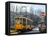 Metro Milan and traditional tram, Milan, Lombardy, Italy, Europe-Alexandre Rotenberg-Framed Stretched Canvas