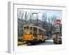 Metro Milan and traditional tram, Milan, Lombardy, Italy, Europe-Alexandre Rotenberg-Framed Photographic Print