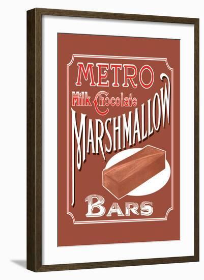 Metro Milk Chocolate Marshmallow Bars-null-Framed Art Print