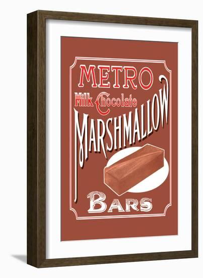 Metro Milk Chocolate Marshmallow Bars-null-Framed Art Print