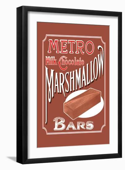 Metro Milk Chocolate Marshmallow Bars-null-Framed Art Print