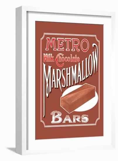 Metro Milk Chocolate Marshmallow Bars-null-Framed Art Print