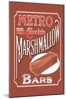 Metro Milk Chocolate Marshmallow Bars-null-Mounted Art Print
