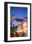 Metro Moulin Rouge Paris-null-Framed Art Print