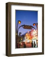 Metro Moulin Rouge Paris-null-Framed Art Print