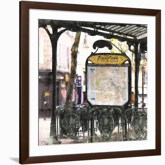 Metro Paris Abbesses-Philippe Hugonnard-Framed Giclee Print