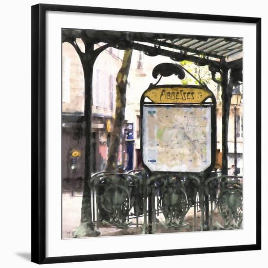 Metro Paris Abbesses-Philippe Hugonnard-Framed Giclee Print