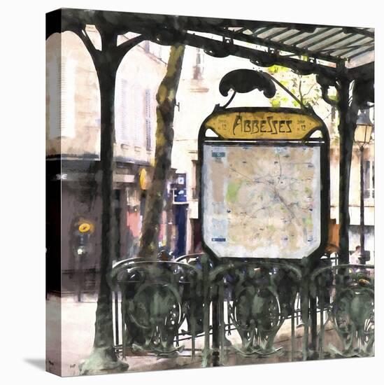 Metro Paris Abbesses-Philippe Hugonnard-Stretched Canvas