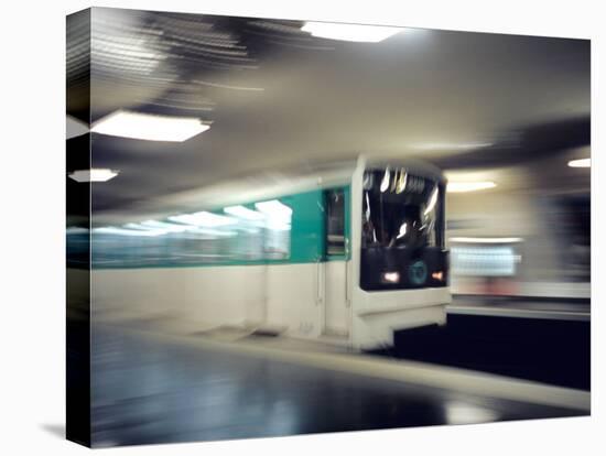 Metro, Paris, France-David Barnes-Stretched Canvas