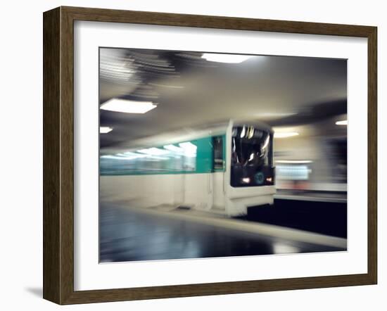 Metro, Paris, France-David Barnes-Framed Photographic Print