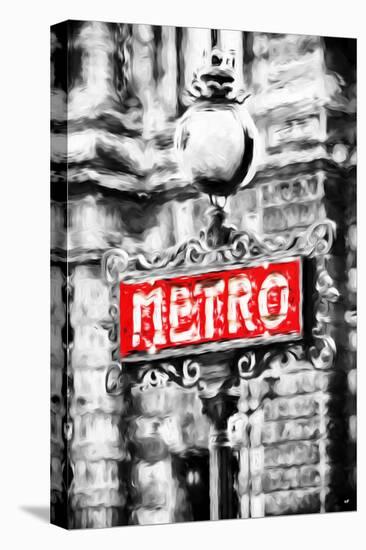 Metro Paris - In the Style of Oil Painting-Philippe Hugonnard-Stretched Canvas