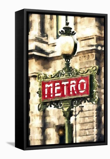 Metro Paris-Philippe Hugonnard-Framed Stretched Canvas