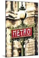 Metro Paris-Philippe Hugonnard-Mounted Giclee Print