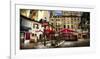 Metro Saint-Michel, Paris-Stephane Rey-Gorrrez-Framed Art Print