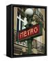 Metro Sign, Paris, France, Europe-Neale Clarke-Framed Stretched Canvas