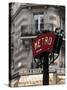 Metro Sign, Paris, France-Jon Arnold-Stretched Canvas