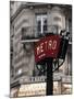 Metro Sign, Paris, France-Jon Arnold-Mounted Photographic Print