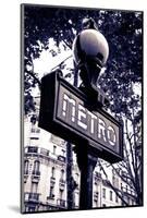 Metro Sign, Paris, France-Russ Bishop-Mounted Photographic Print