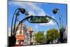 Metro Sign, Paris, France-null-Mounted Photographic Print