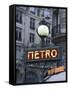 Metro Signage in Paris, France-Bill Bachmann-Framed Stretched Canvas