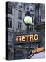 Metro Signage in Paris, France-Bill Bachmann-Stretched Canvas
