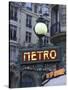 Metro Signage in Paris, France-Bill Bachmann-Stretched Canvas