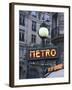 Metro Signage in Paris, France-Bill Bachmann-Framed Premium Photographic Print