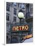 Metro Signage in Paris, France-Bill Bachmann-Framed Photographic Print