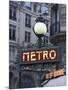 Metro Signage in Paris, France-Bill Bachmann-Mounted Photographic Print