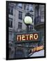 Metro Signage in Paris, France-Bill Bachmann-Framed Photographic Print