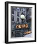 Metro Signage in Paris, France-Bill Bachmann-Framed Premium Photographic Print
